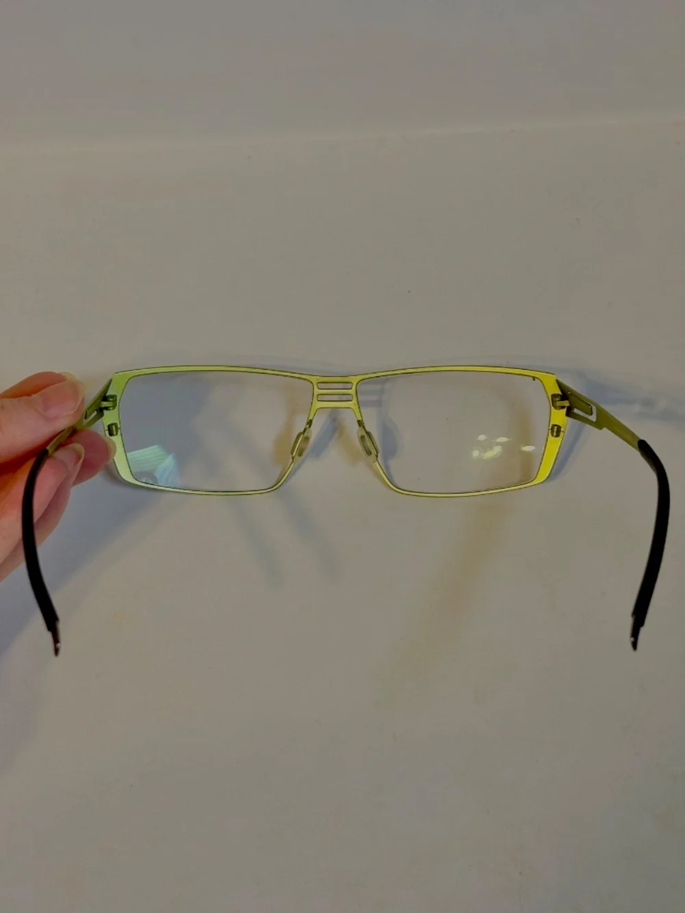 Orgreen Wolf 167 Titanium Womens Glasses Frames Purple & Green Handmade in Japan